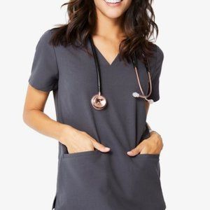 women's Casma - three-pocket scrub top - S / Charc